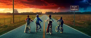 Explore The Luscious Landscapes Of Hawkins With The Stranger Things Bike Wallpaper