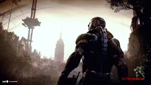 “explore The Majestic Cityscapes Featured In The Video Game Crysis 3” Wallpaper