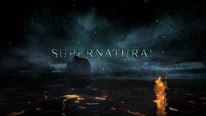 Explore The Supernatural Volcanic Plain At Night Wallpaper