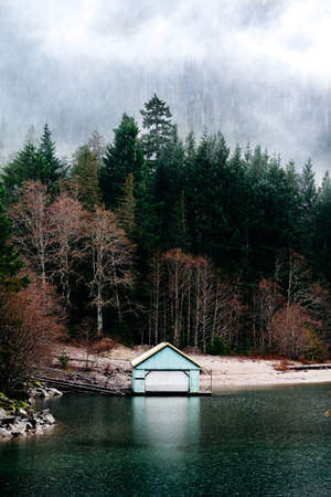 Exploring Diablo Lake In Washington's Cascades Wallpaper