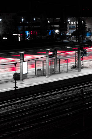 Exploring The Futuristic Railway Station Wallpaper