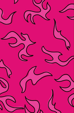 Exploring The Mysterious Pink Flames Wallpaper