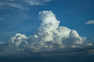 Explosion-like Blue Aesthetic Cloud Wallpaper