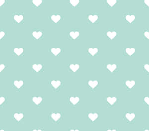 Express Your Heart Out With This Cheerful & Sweet Mint Green Hearts Wallpaper! Wallpaper