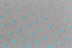 Exquisite Blue Crosses On Gray Paper Texture Wallpaper