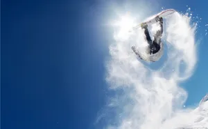 Extreme Backflip Skii Wallpaper