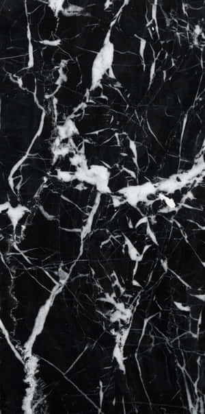 Extremely Black And White Marble Wallpaper