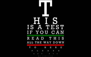 Eye Chart Computer Dank Meme Wallpaper