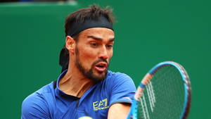 Fabio Fognini Focused On Game Wallpaper