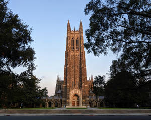 Facade Of The Duke Chapel In Durham Wallpaper