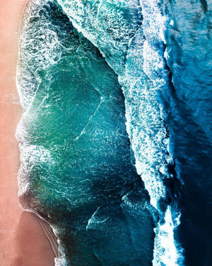 Face-like Ocean Waves Profile Wallpaper