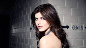 Face Of Alexandra Daddario Wallpaper