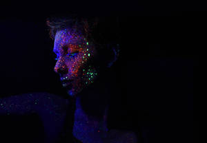 Face, Sequins, Makeup, Ultraviolet, Glow, Shine Wallpaper