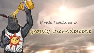 Face The Fire Boss: Solaire Of Astora Wallpaper