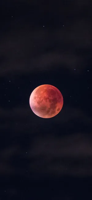 Faded Red Blood Moon Wallpaper