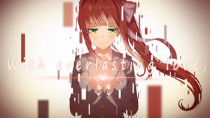 Fading Monika Doki Doki Literature Club Wallpaper