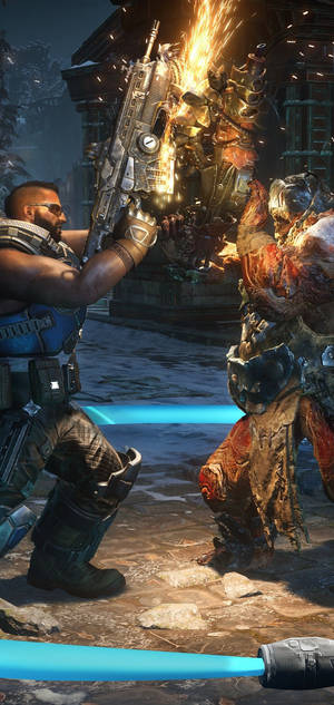 Fahz Fighting Grenadier Gears 5 Phone Wallpaper