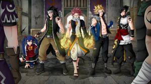 Fairy Tail Characters Dragon Slayers Wallpaper