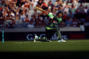 Fakhar Zaman Kneeling Strike Wallpaper