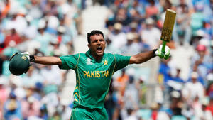 Fakhar Zaman Shouting Wallpaper