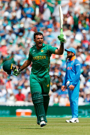 Fakhar Zaman Victory Run Wallpaper