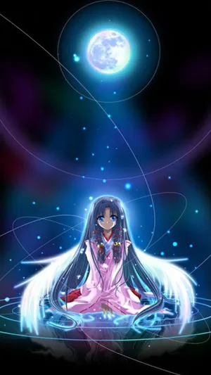 Fallen Angel In Cute Galaxy Wallpaper
