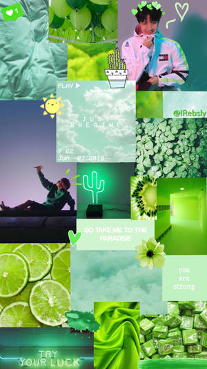 Fancy Green Aesthetic Tumblr Wallpaper