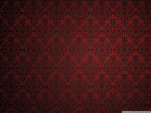 Fancy Red Vintage Floral Pattern Wallpaper