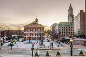 Faneuil Hall Sunset Sky Wallpaper