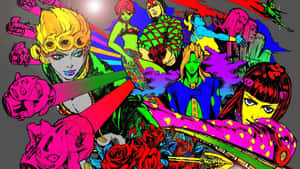 Fans Of Jojo's Bizarre Adventure Manga Series Revel In The Novel's Extraordinary Art Style Wallpaper