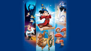 Fantasia Classic Animated Characters Wallpaper