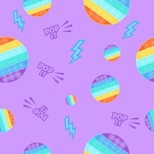 Fantastic Purple Pop It Background Wallpaper