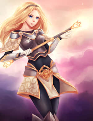 Fantasy Armored Woman Artwork Wallpaper