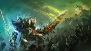 Fantasy Art Epic Battle Wallpaper