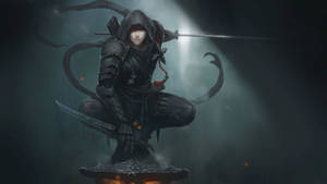 Fantasy Goth Ninja Wallpaper