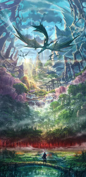 Fantasy Phone Forest Wallpaper