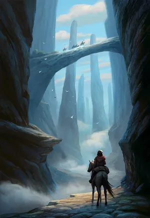 Fantasy Phone Man On Horse Wallpaper