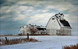 Farm Desktop White Wallpaper