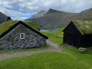 Faroe Islands Faroese House Wallpaper