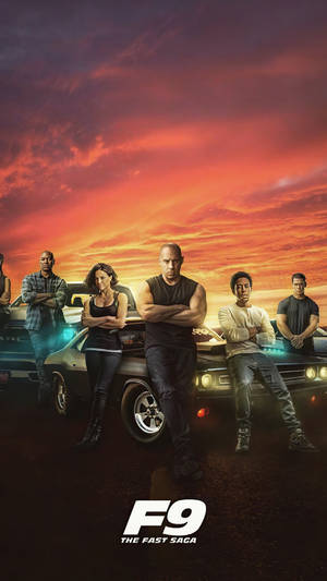 Fast And Furious Iphone 7 F9 Cast Sunset Wallpaper