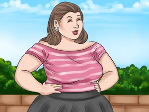 Fat Girl Sporting A Happy Face Wallpaper