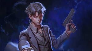 Fate Zero With Kiritsugu Pointing Gun Wallpaper