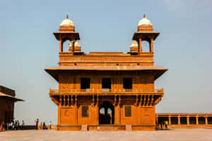 Fatehpur Sikri Against A Blue Sky Wallpaper