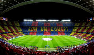Fc Barcelona Football Field Desktop Wallpaper