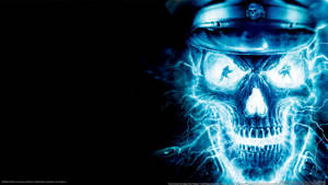 Fearless With A Lightning Skull Wallpaper