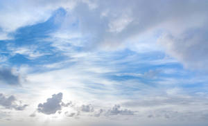 Feather-like Blue Aesthetic Cloud Wallpaper