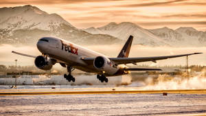 Fedex Hd Plane Flying Wallpaper