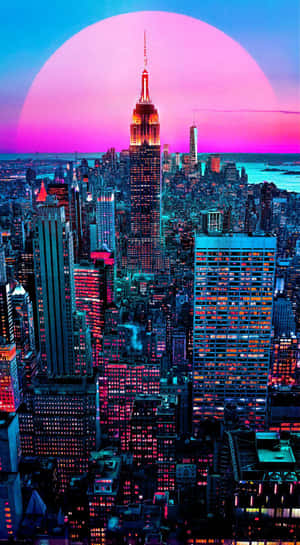 Feel The Breathtaking Energy Of Epic Neon Wallpaper