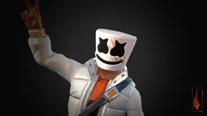 Feel The Power Of Marshmello's New Skin In Fortnite Wallpaper