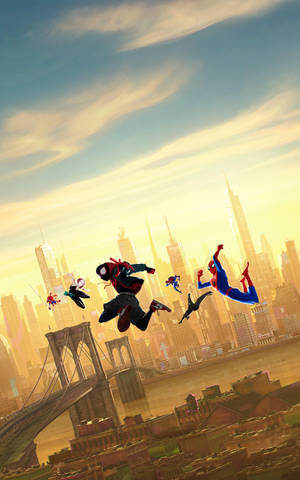 Feel The Power Of The Spider Verse! Wallpaper